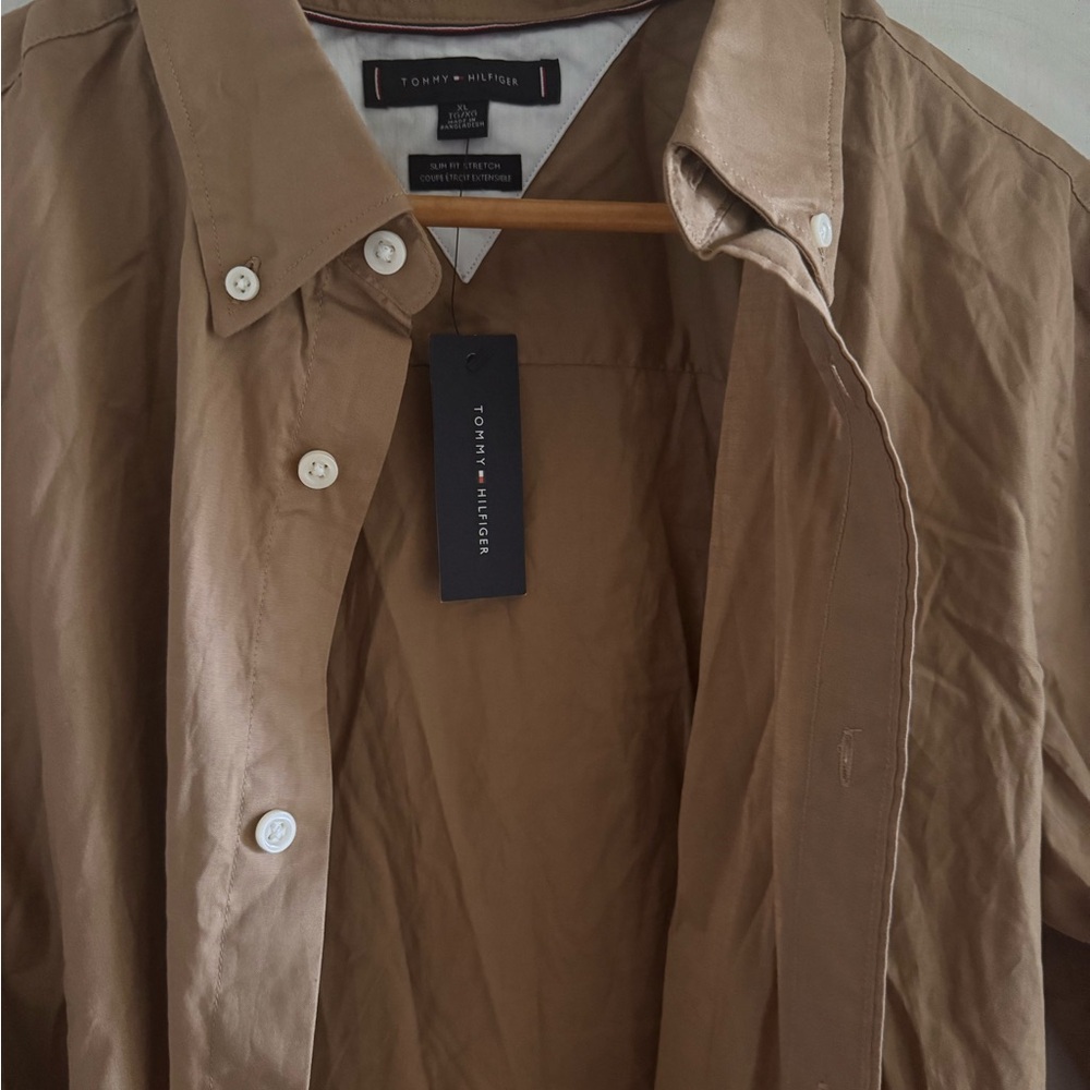 Tommy Hilfiger Men's Brown Shirt Jacket